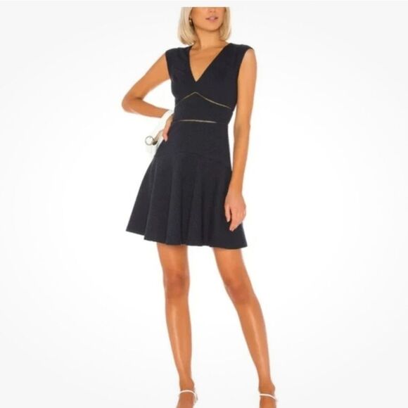 Rebecca Taylor Dresses & Skirts - Rebecca Taylor rent the runway Blue Sleeveless V-Neck Fit and Flare Mini Dress